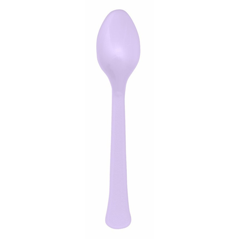 24 purple lavender spoons reusable