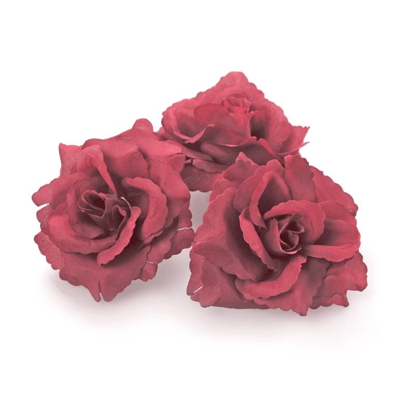 24 self-adhesive red roses car decorations