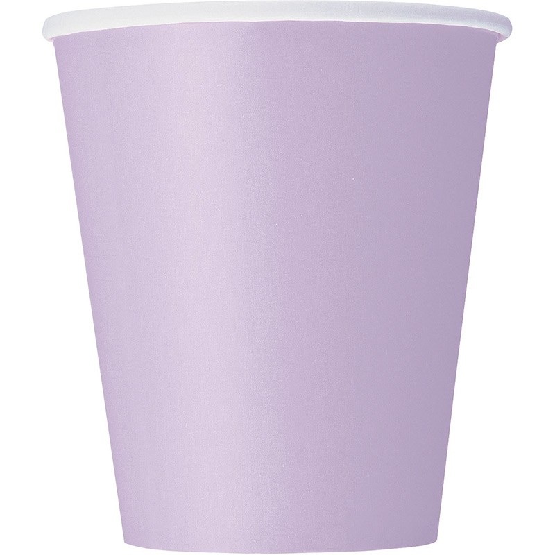 8 paper cups Vera lavender 266ml