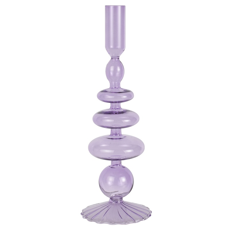 Candlestick Purple Bella Pastel