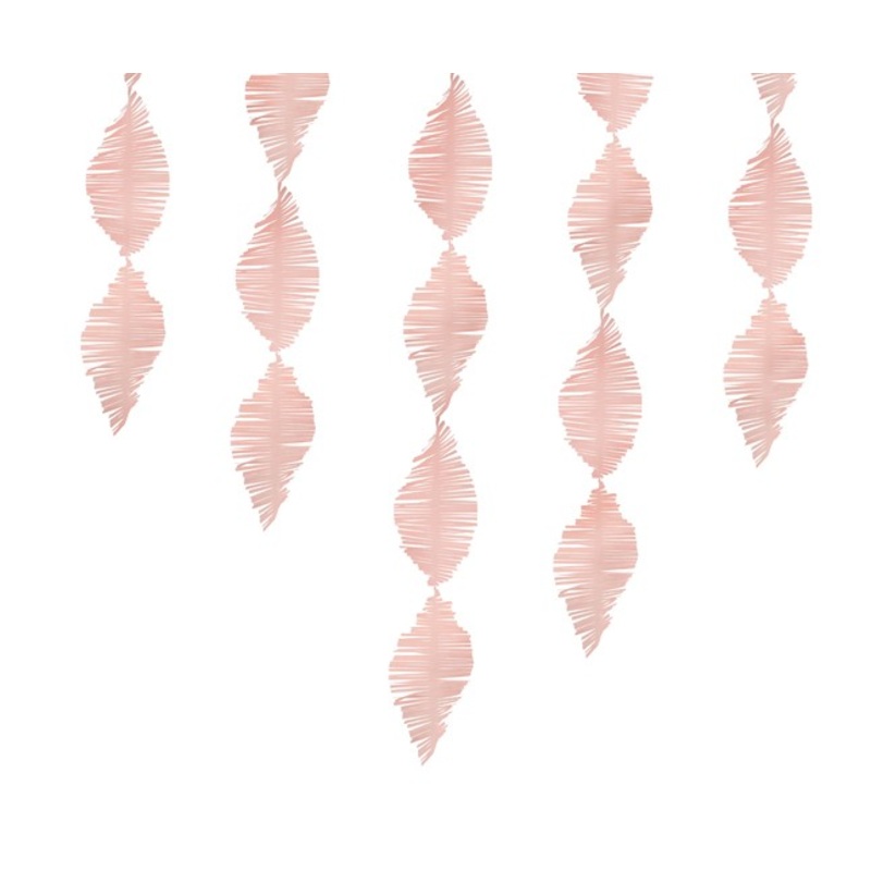 Crepe paper garland light pink 3m