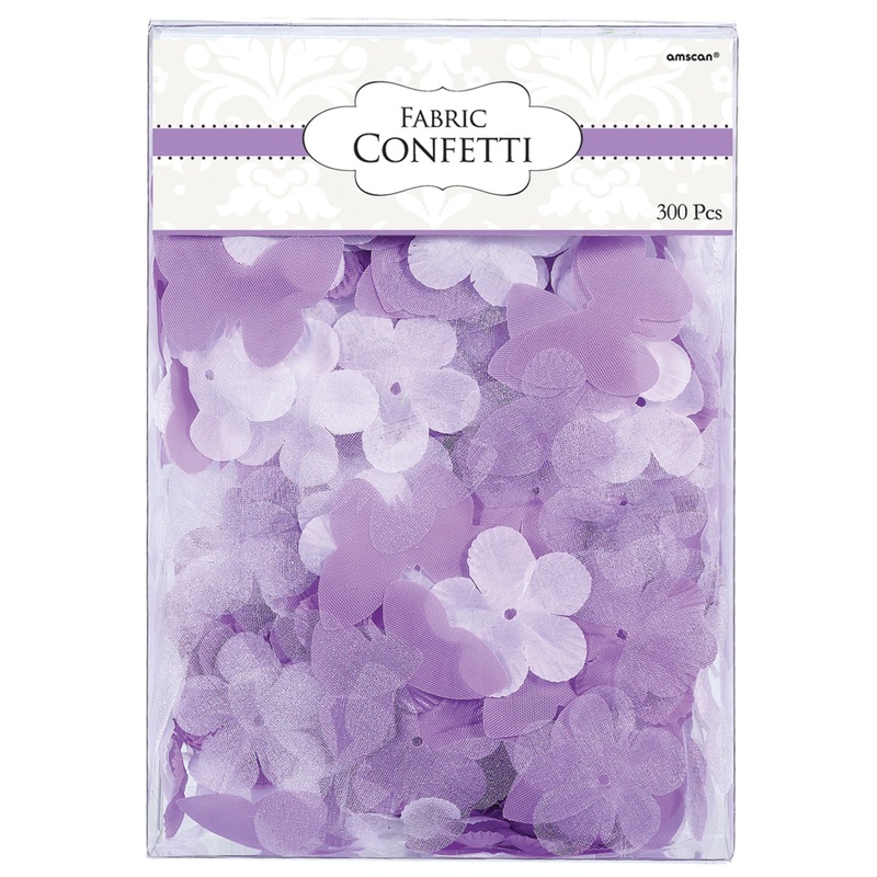 Flowers & butterfly lavender sprinkle decoration