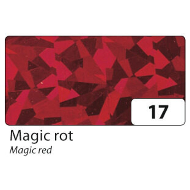 Holographische Folie Magic rot 40cmx1m