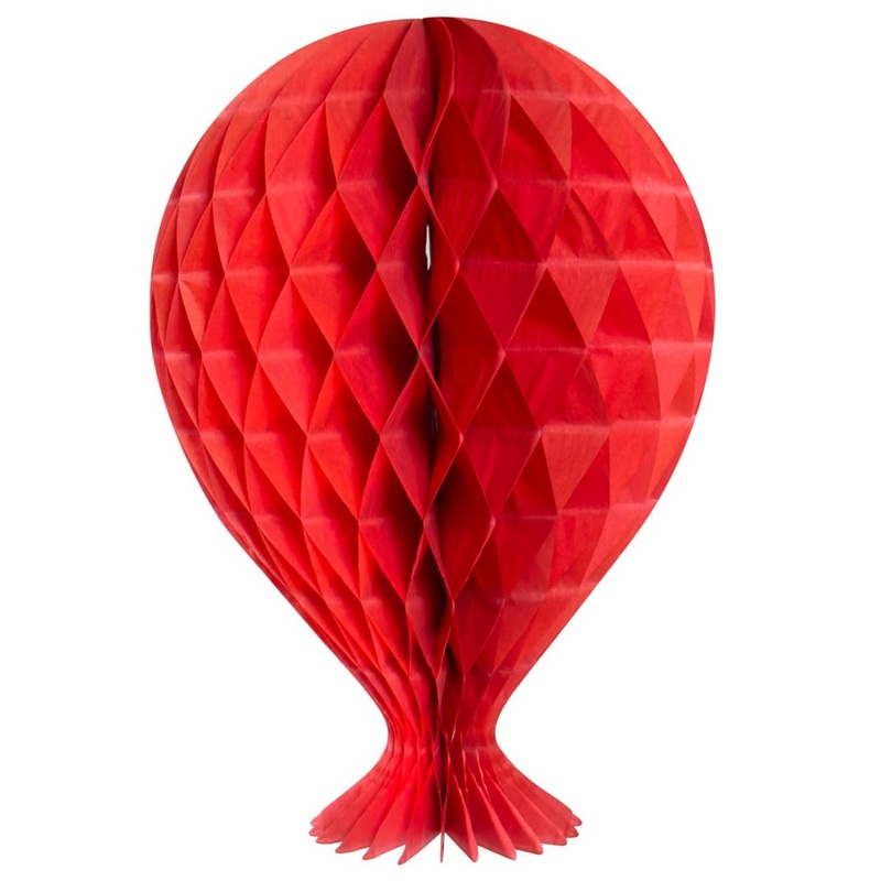 Honeycomb ball red balloon 37cm