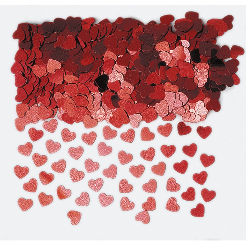 Love luck heart sprinkle decoration red 14g