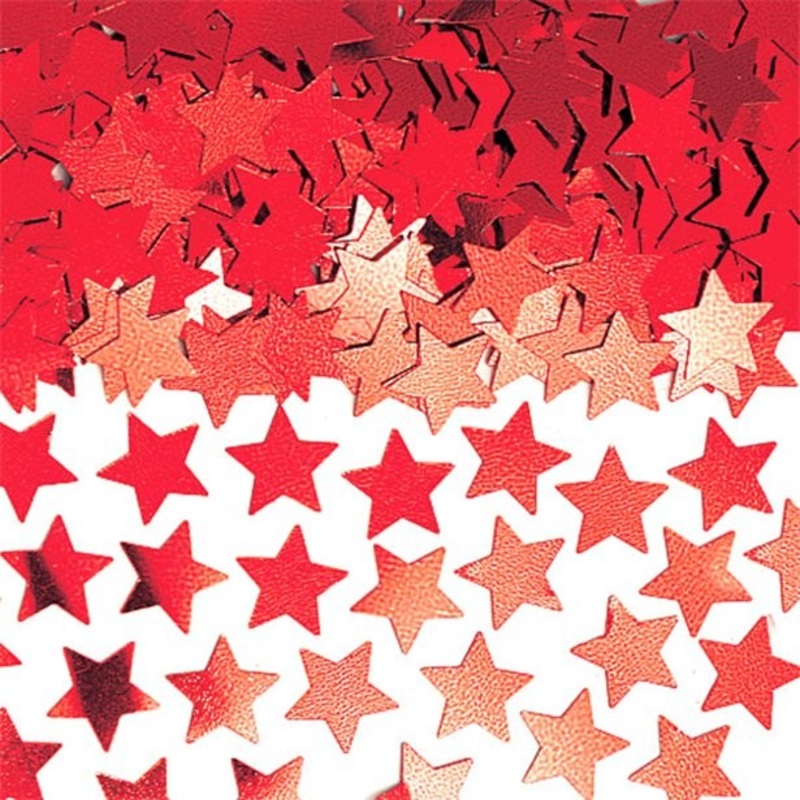 Red stars sprinkle decoration Midnight 14g