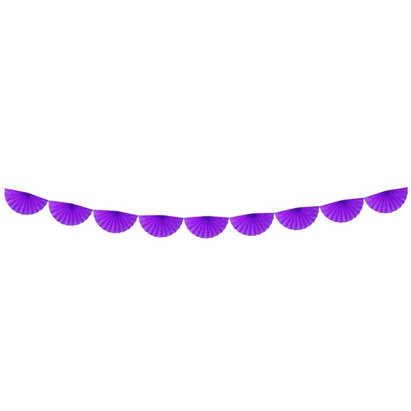 Rosette garland Daphne purple 3m x 30cm