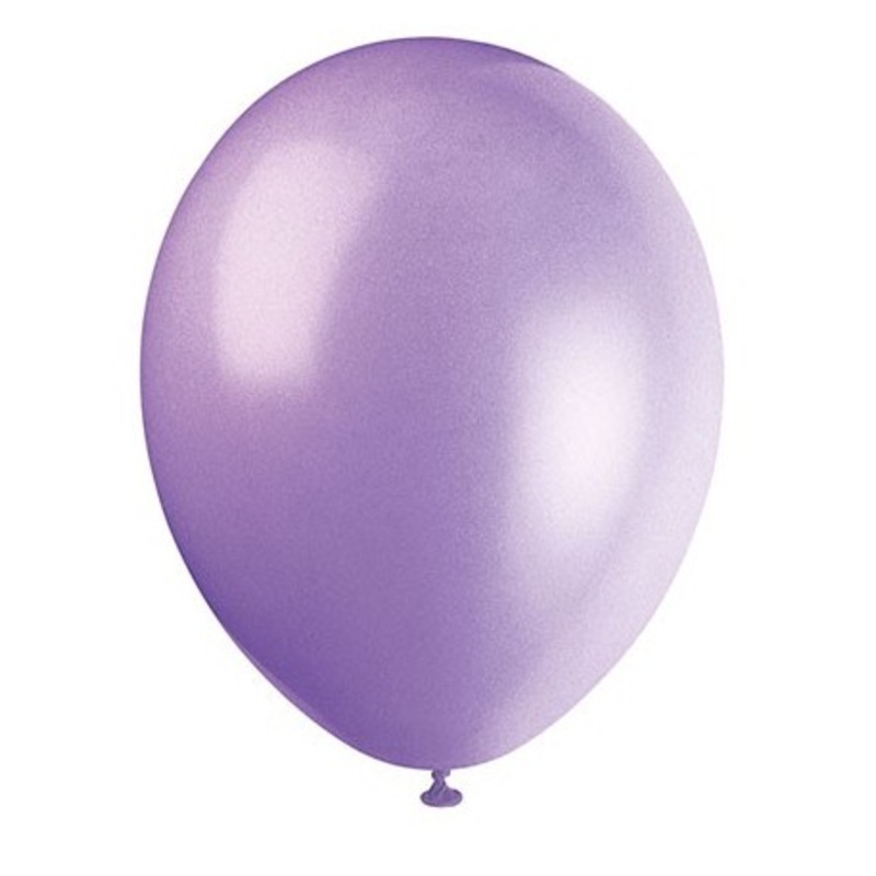 Set of 10 latex balloons purple 30cm