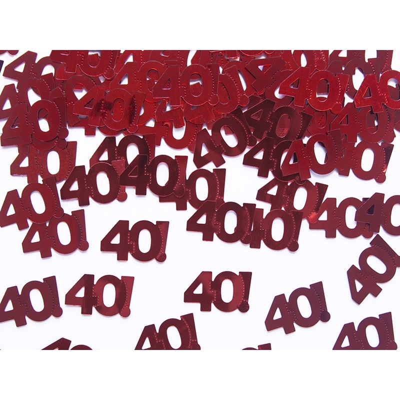 Wild 40th Birthday sprinkle decoration 15g