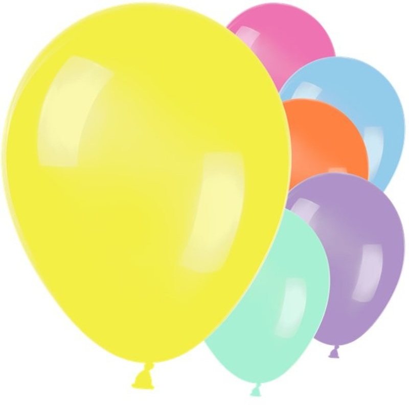 10 party hit metallic balloons colored 30cm