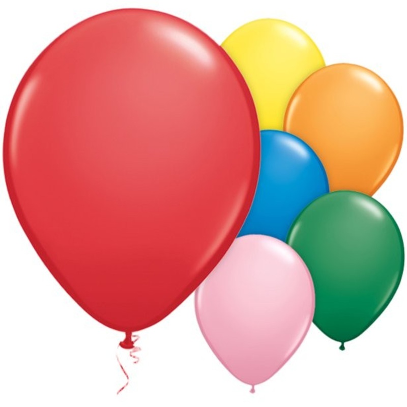 100 colorful balloons Passion 28cm