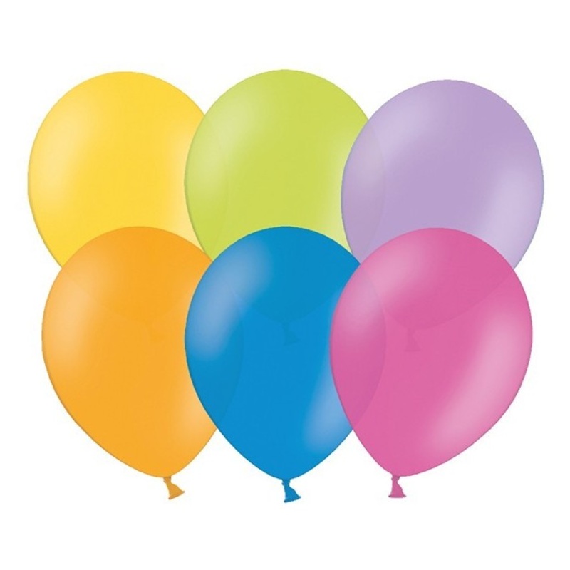 100 party star balloons colored 12cm