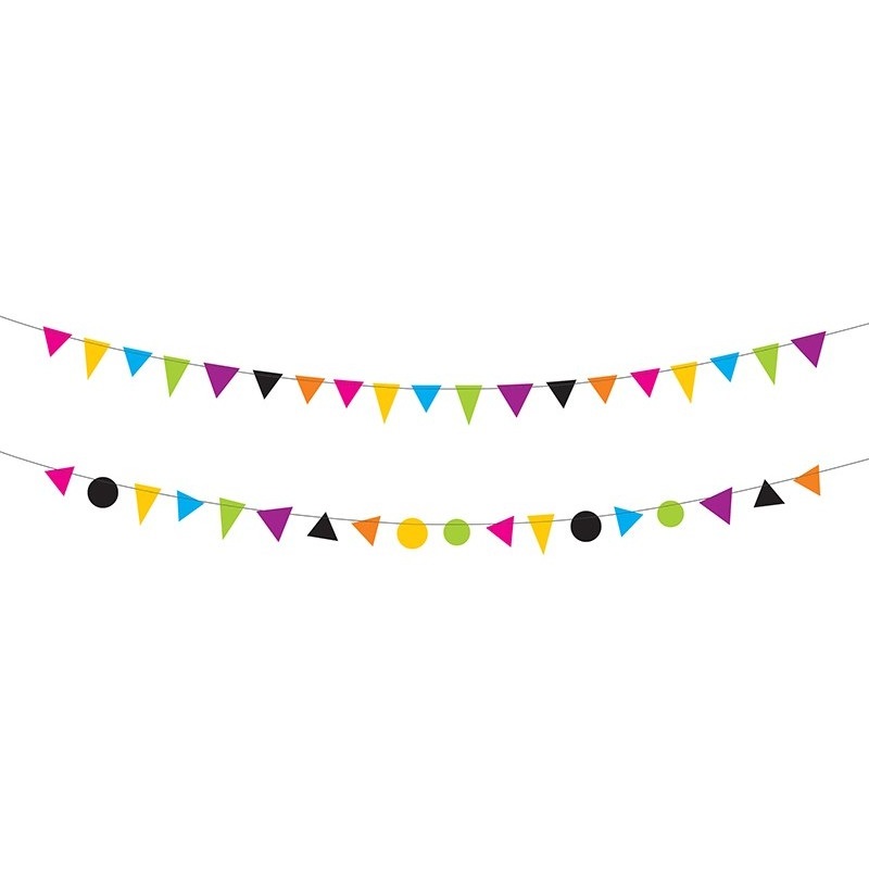 2 monster party garlands 1.5m