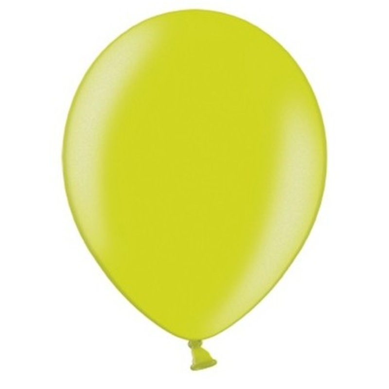 20 party star metallic balloons may green 23cm