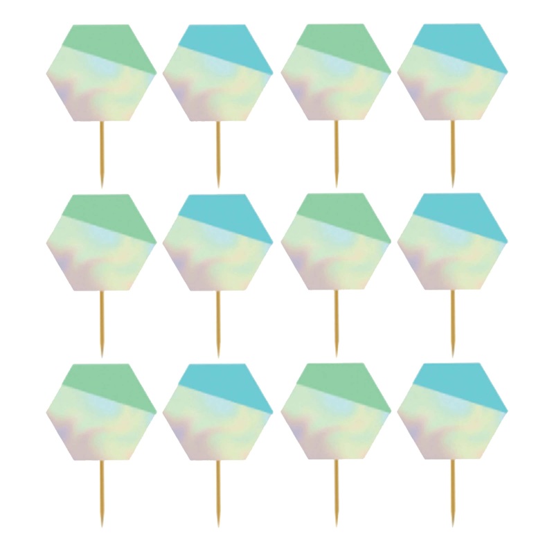 24 shimmering pastel skewers