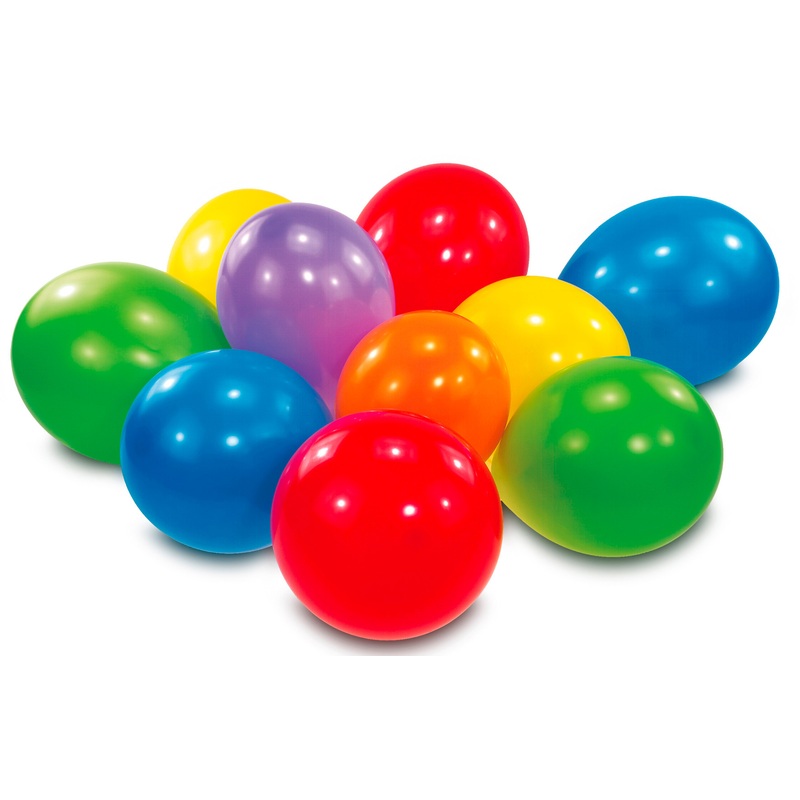 25 balloons fun colorful mix 25cm