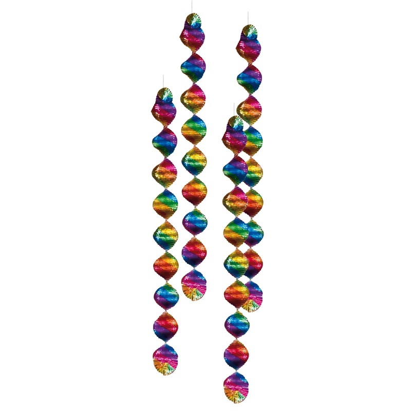 4 rainbow rotor spirals 60 x 7.5cm