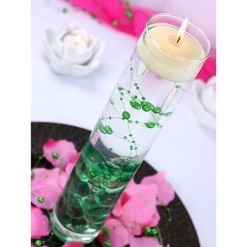 5 pearl garlands Sissi green 1.3m