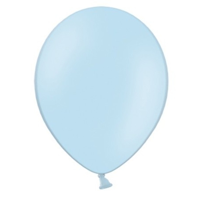 50 party star balloons pastel blue 23cm