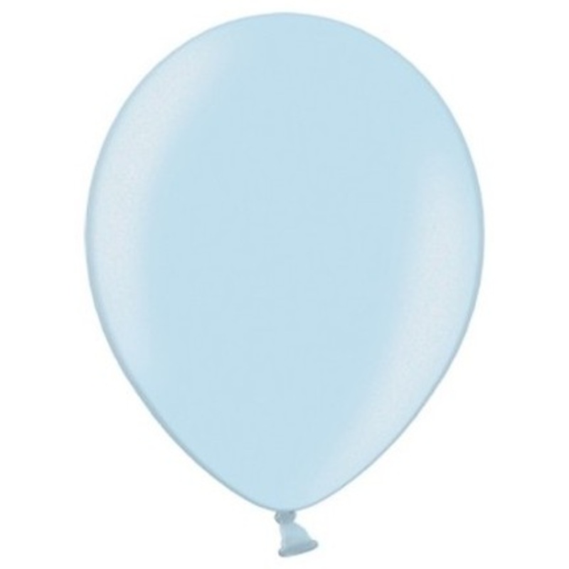 50 party star metallic balloons pastel blue 23cm