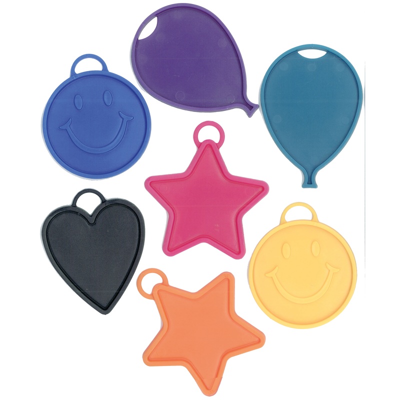 Colorful balloon plastic weight