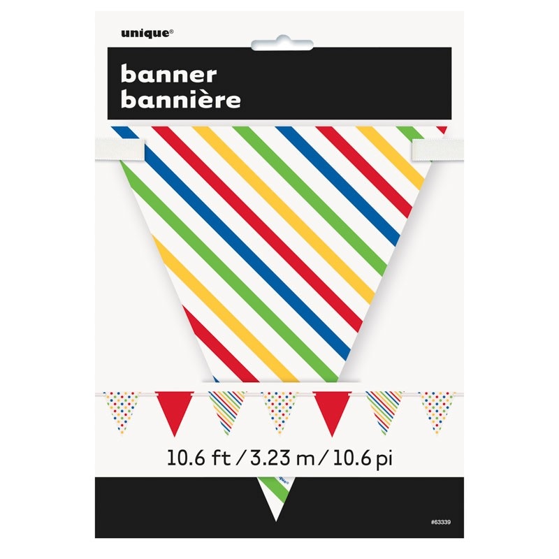 Colorful pennant chain banner 360cm