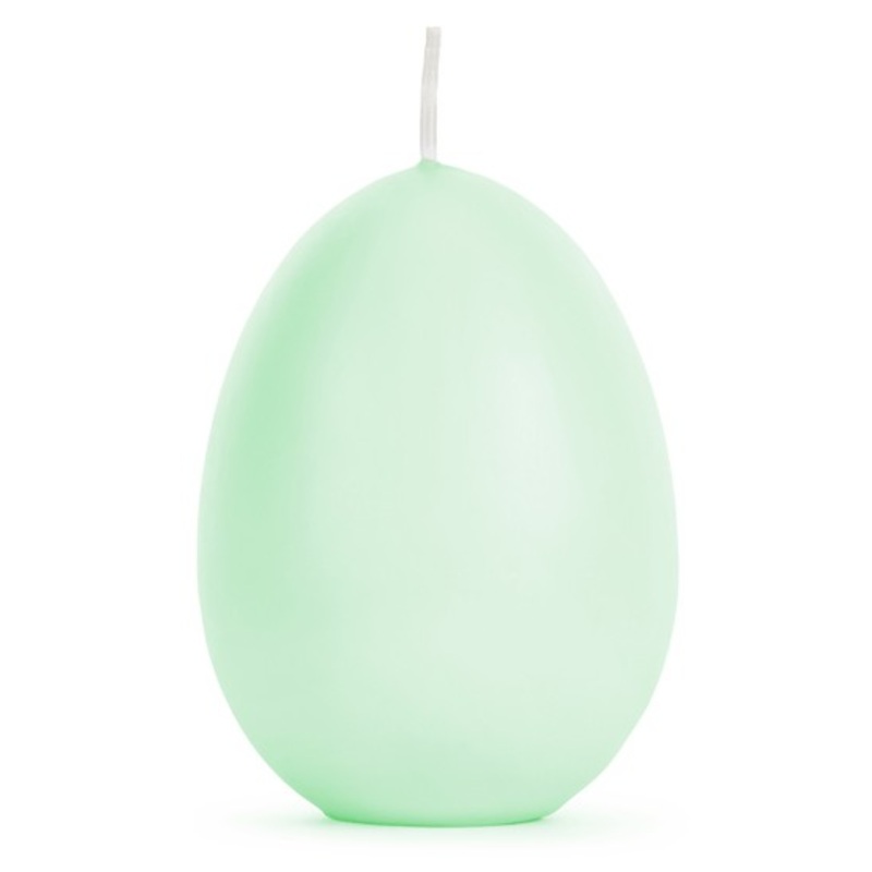 Green Easter Brunch Egg Candle 10cm