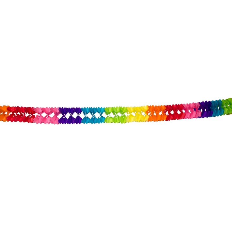 Rainbow Paper Garland Tonga 6m