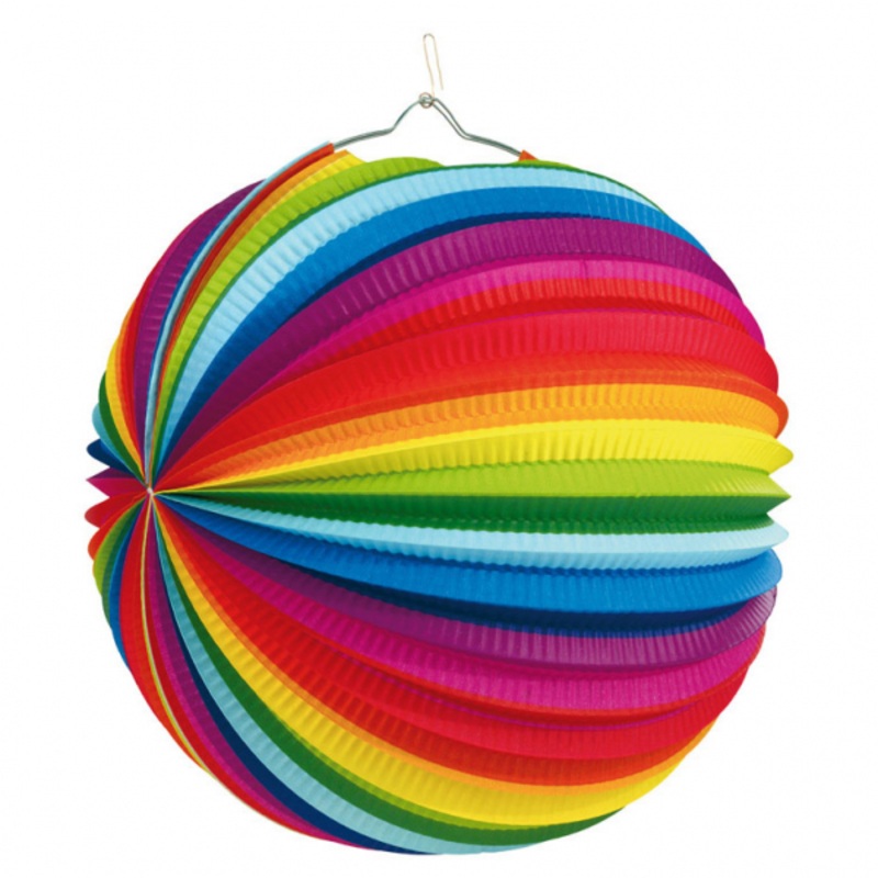 Rainbow Party Lampion Colorful Birthday 25cm