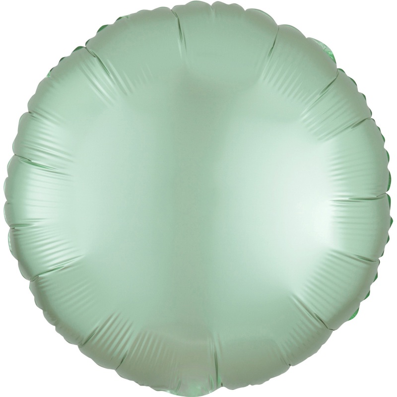 Satin foil balloon mint green 43cm