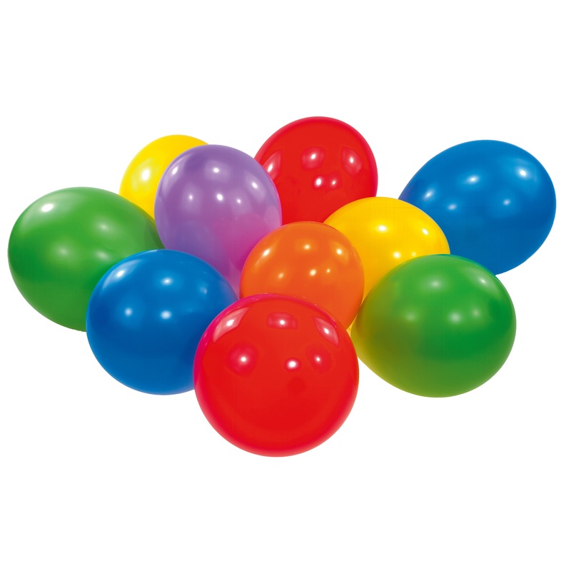 Set of 50 colorful balloons