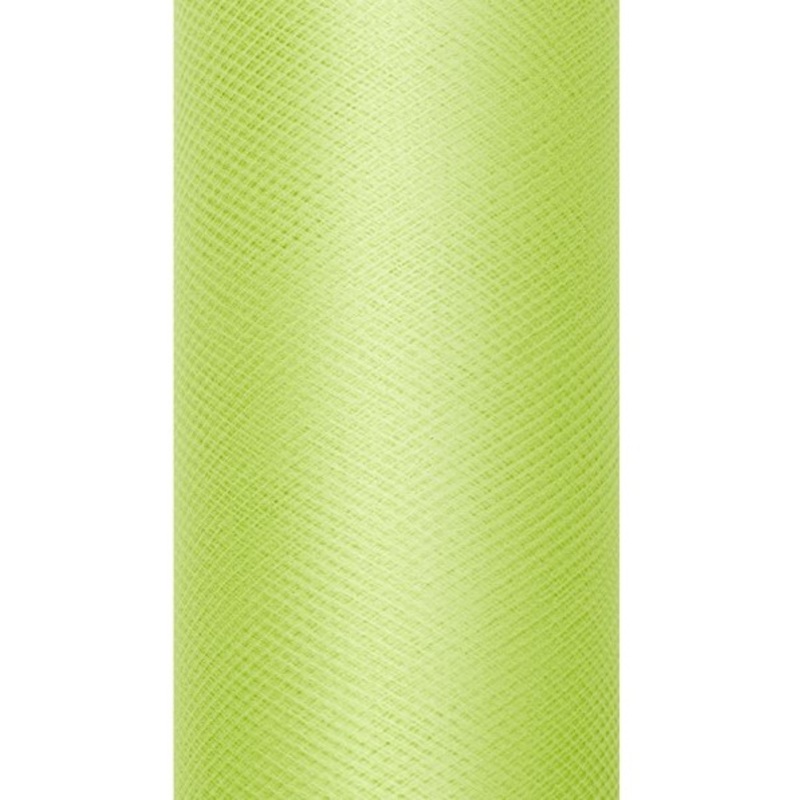 Tulle fabric Luna light green 9m x 30cm