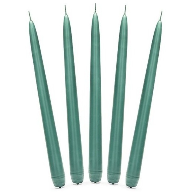 10 candles Firenze dark green 24cm