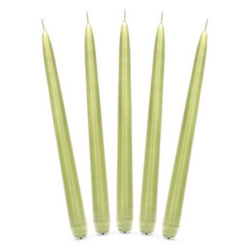 10 candles Firenze light green 24cm