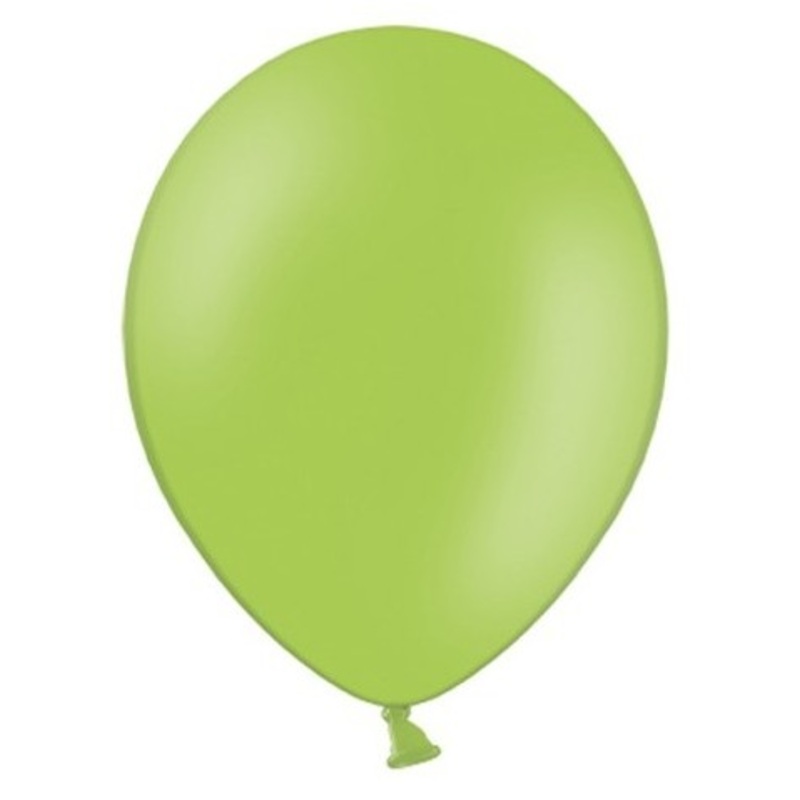10 party star balloons apple green 27cm