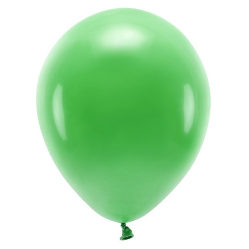 100 eco pastel balloons green 26cm