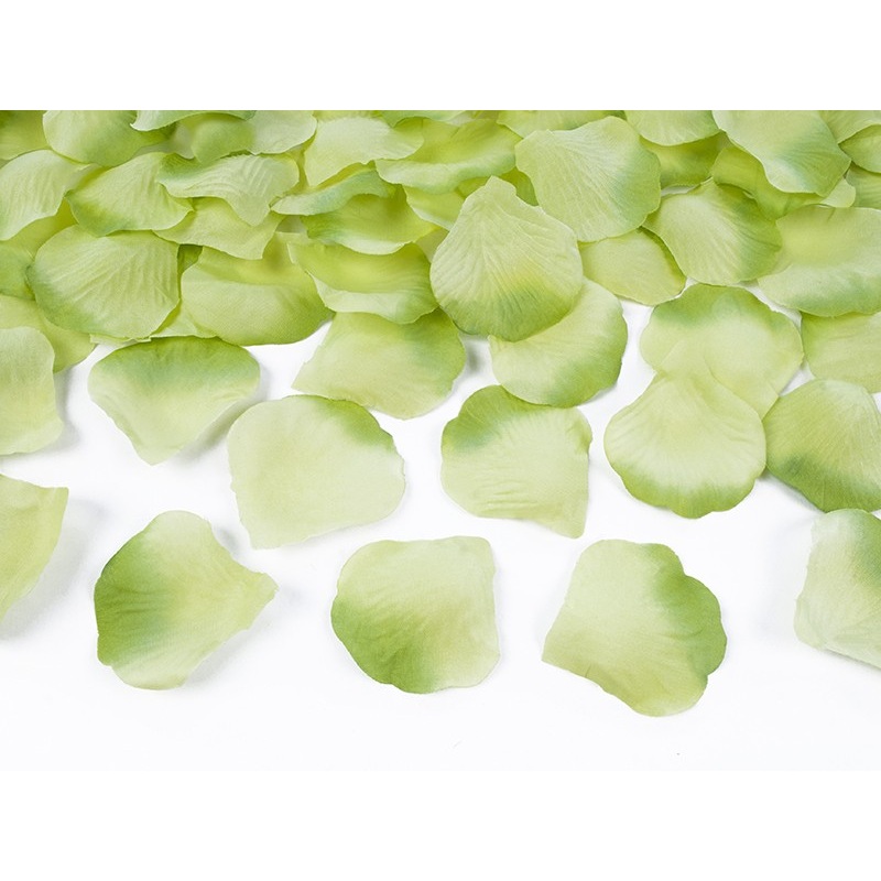 100 rose petals amour pea green