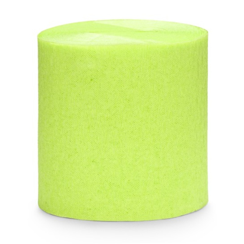 10m crepe paper apple green 4 parts