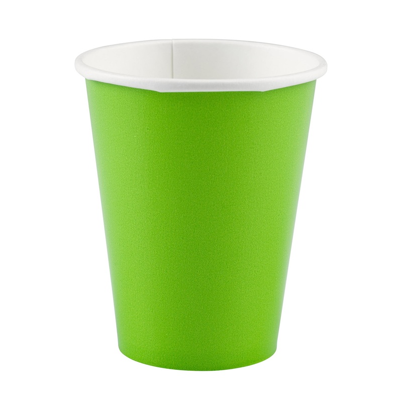 20 paper cups kiwi 266ml