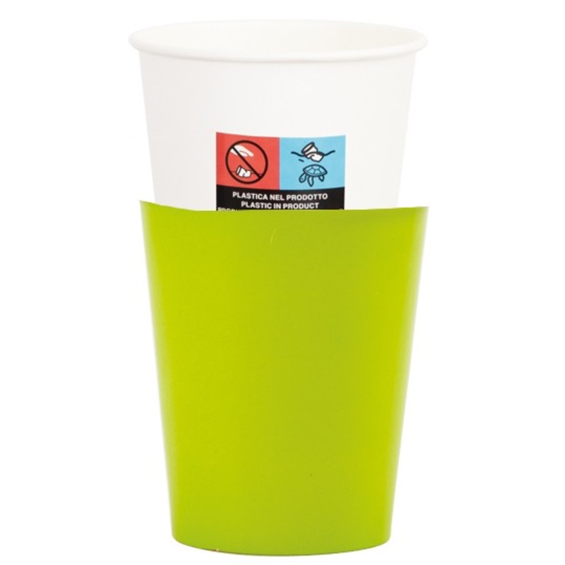 8 Lime Passion paper cups 250ml