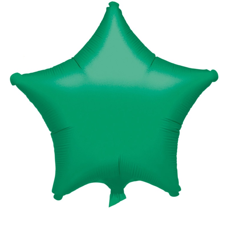 Dark green star balloon 48cm