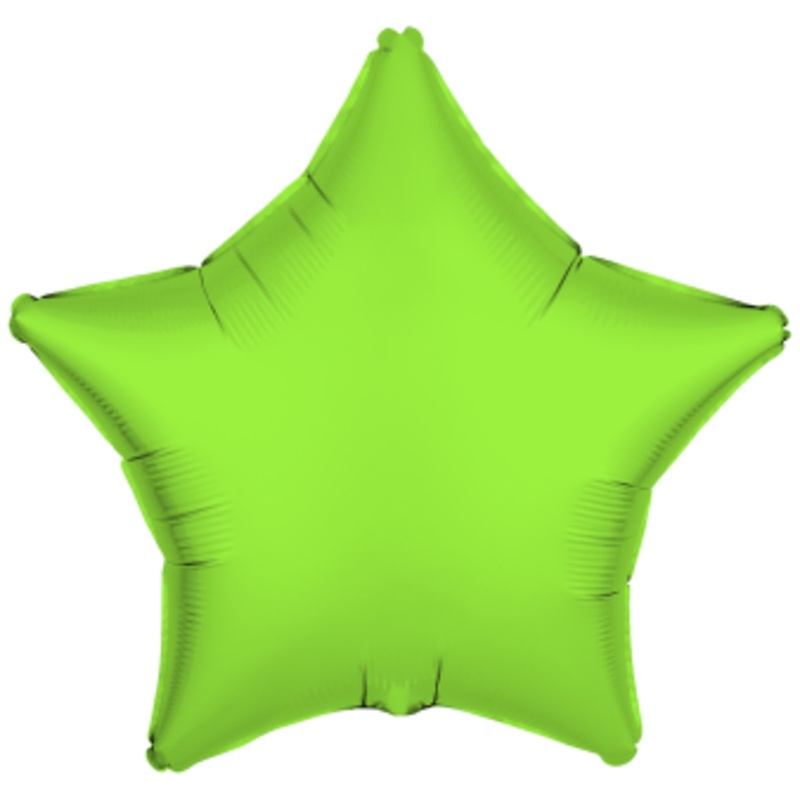 Foil Balloon Star Neon Green 48cm