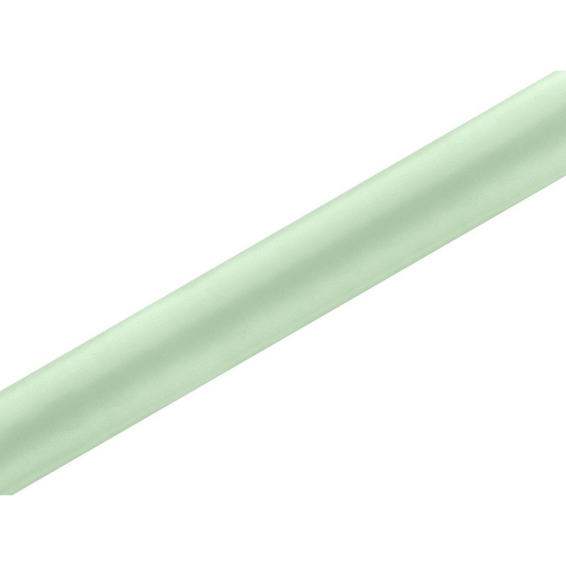 Satin fabric Eloise mint 9m x 36cm