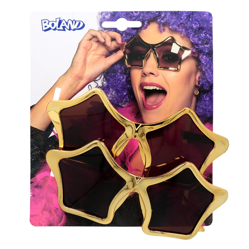 Satz 2 Partybrille Star gold