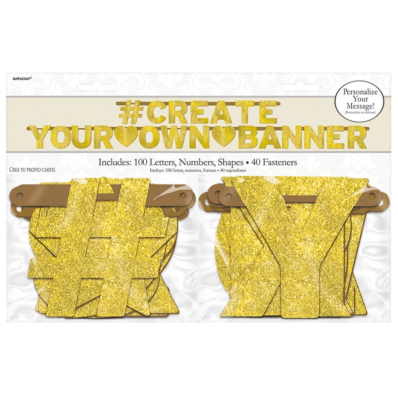 Sparkling Create Your Own Banner Garland Sparkling Wedding Day