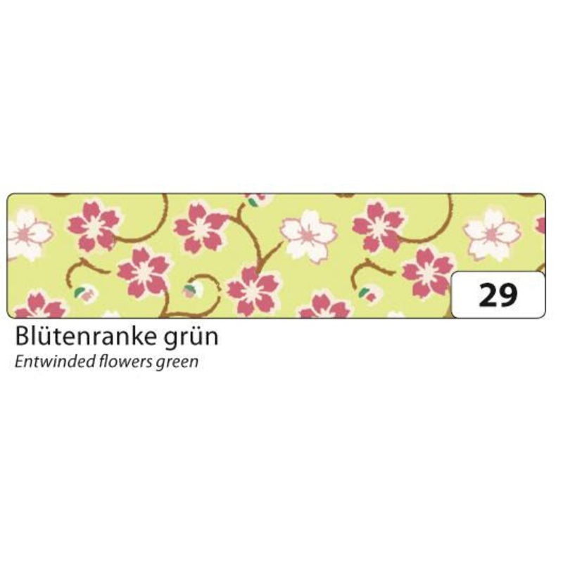 Washi Tape Bltenkrake grn 15mmx10m