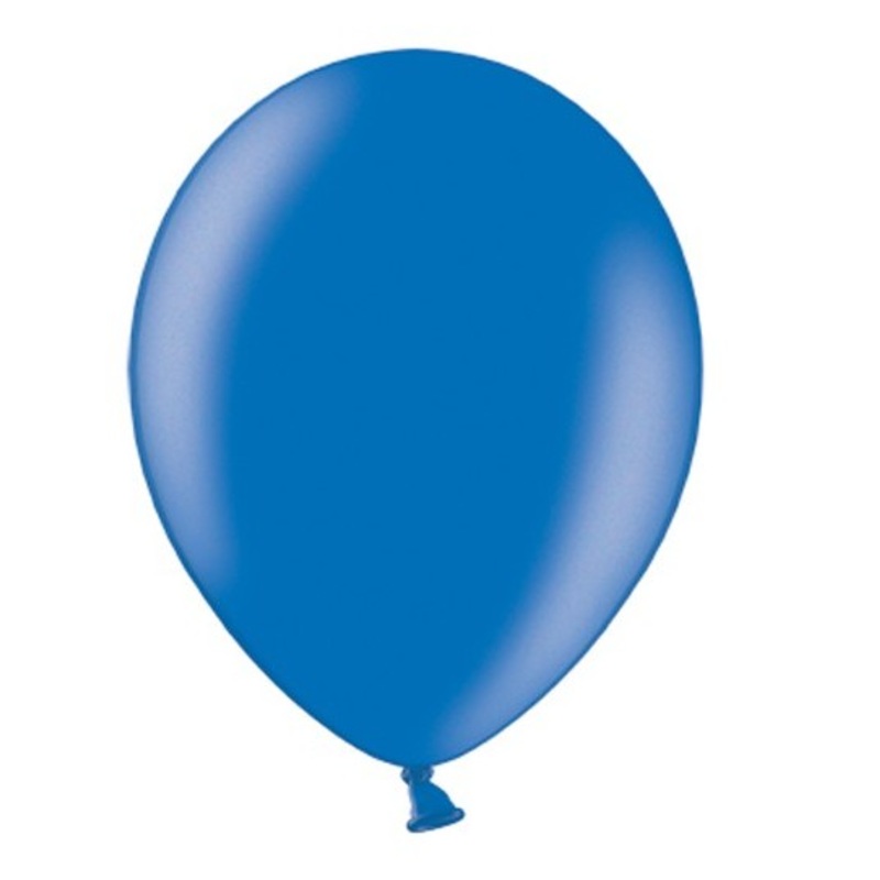 100 balloons metallic royal blue 30cm