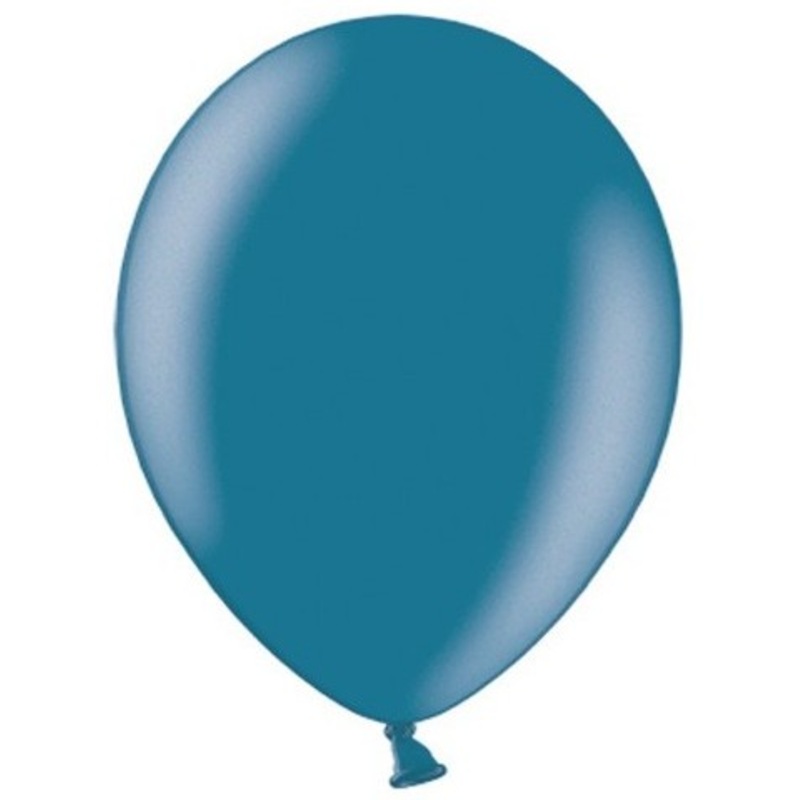 100 Celebration metallic balloons dark blue 29cm