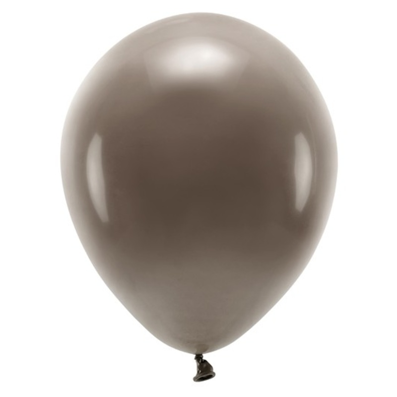 100 eco pastel balloons brown 30cm