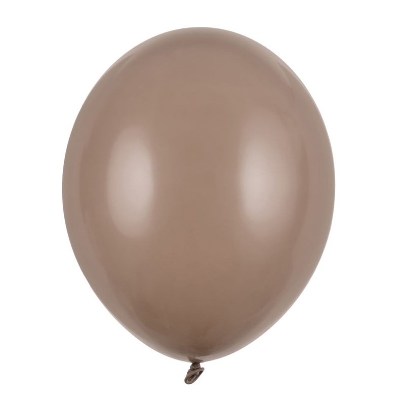 100 party star cappuccino balloons 12cm